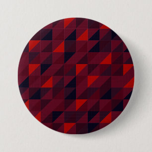 Colourful triangle pattern art 3 inch round button