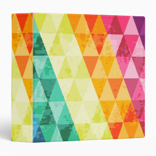 Colourful triangle pattern binder