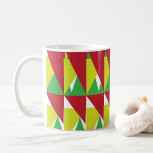 Colourful Triangle Pattern Coffee Mug