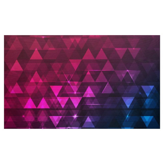 Colourful triangle pattern fabric (Yard)