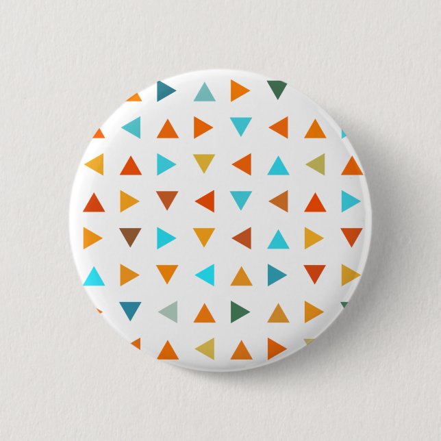 Colourful Triangles 2 Inch Round Button (Front)