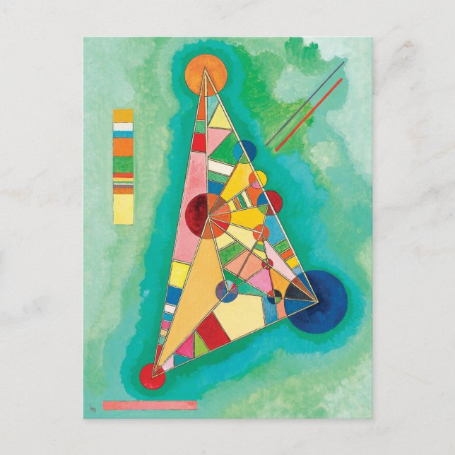 Colourful Triangles by Wassily Kandinsky Postcard (Front)