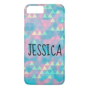 Colourful Triangles Cloudy Blue iPhone 8 Plus/7 Plus Case