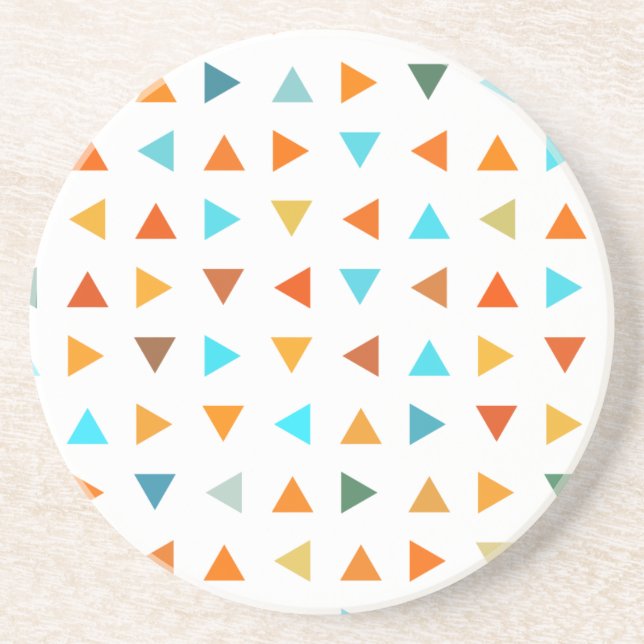 Colourful Triangles Coaster (Front)