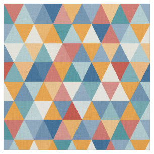 Colourful Triangles Fabric