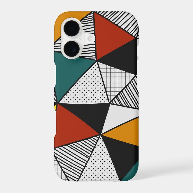 colourful triangles geometric pattern (Back)