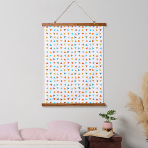 Colourful Triangles Hanging Tapestry