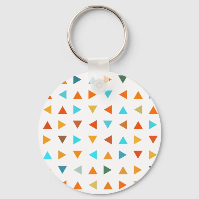Colourful Triangles Keychain (Front)