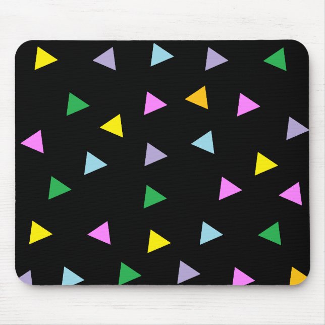 Colourful Triangles Mouse Pad (Front)