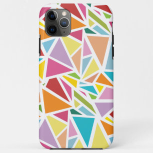 Colourful triangles pattern iPhone 11 pro max case