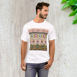 Colourful Tribal Aztec Pattern Boho Geometric  T-Shirt