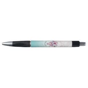 Colourful Tribal Boho Skull & Marble Ombre Pen