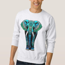 Colourful Tribal Elephant - Artistic Wildlife