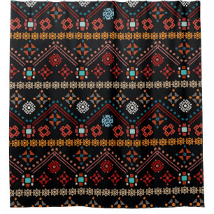 Colourful tribal ethnic seamless pattern
