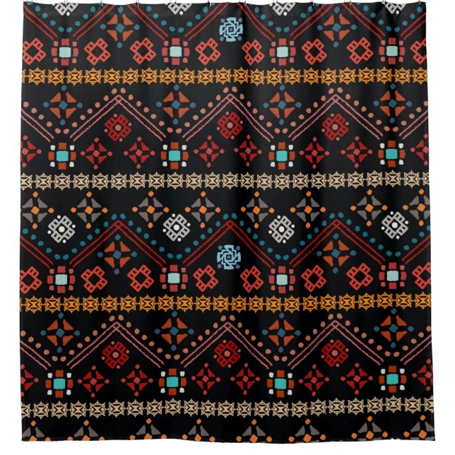 Colourful tribal ethnic seamless pattern (Front)