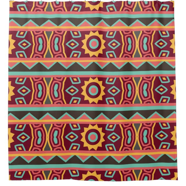 Colourful tribal ethnic seamless pattern (Front)