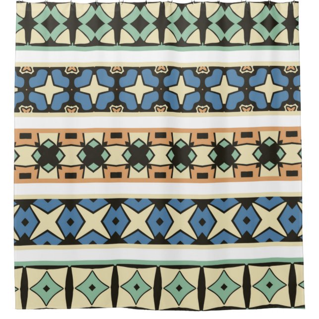 Colourful tribal ethnic seamless pattern (Front)