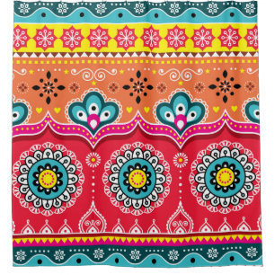 Colourful tribal ethnic seamless pattern