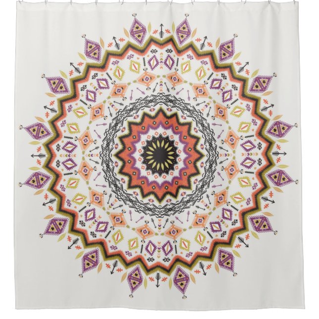 Colourful tribal ethnic seamless pattern (Front)