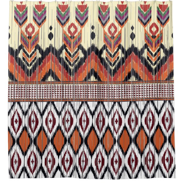 Colourful tribal ethnic seamless pattern (Front)