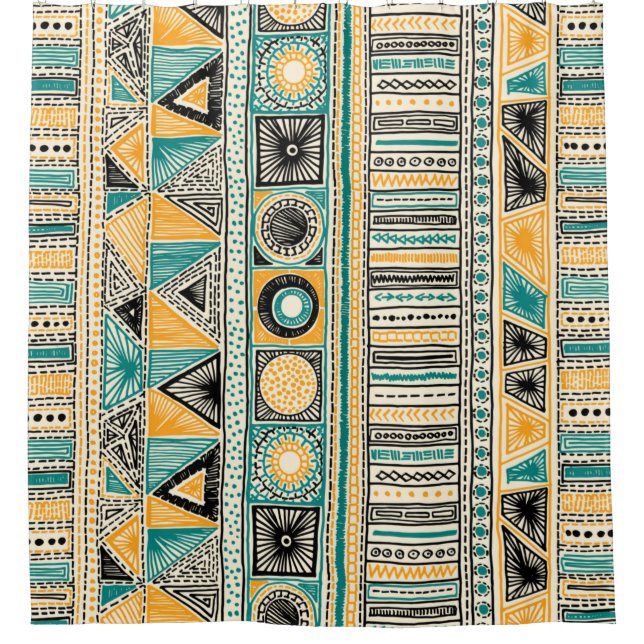 Colourful tribal ethnic seamless pattern (Front)