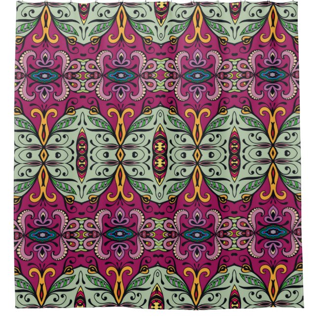 Colourful tribal ethnic seamless pattern (Front)