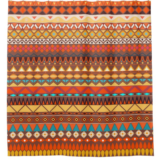 Colourful tribal ethnic seamless pattern. (Front)