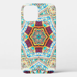 Colourful tribal ethnic seamless pattern iPhone 12 case