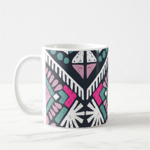 Colourful tribal ethnic seamless pattern coffee mug