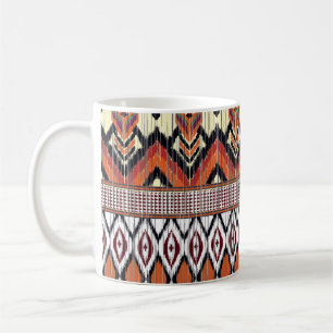 Colourful tribal ethnic seamless pattern coffee mug