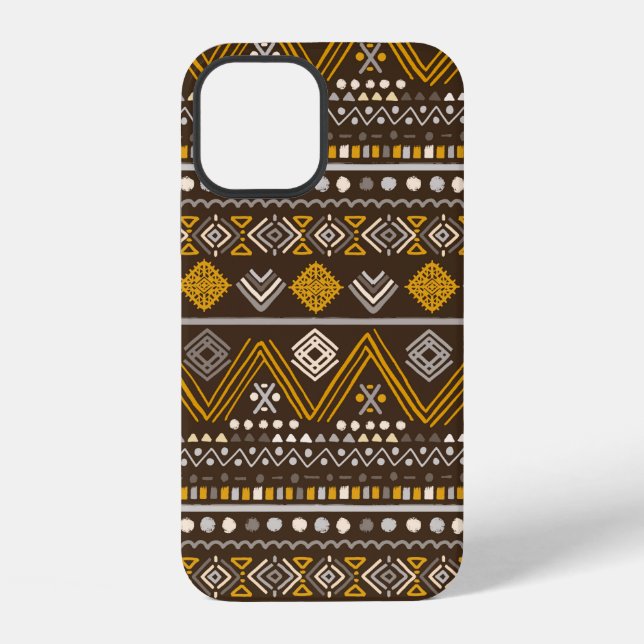 Colourful tribal ethnic seamless pattern iPhone case (Back)
