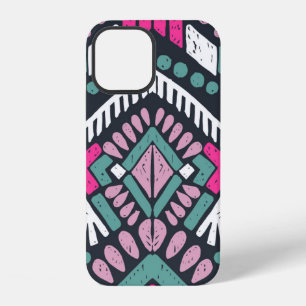 Colourful tribal ethnic seamless pattern iPhone 12 case