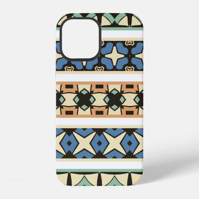 Colourful tribal ethnic seamless pattern iPhone case (Back)