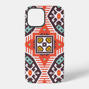 Colourful tribal ethnic seamless pattern iPhone 12 case