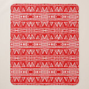 Colourful tribal ethnic seamless pattern sherpa blanket