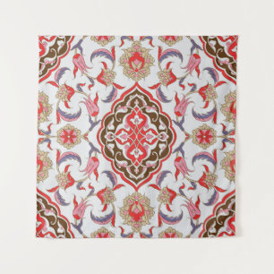 Colourful tribal ethnic seamless pattern tapestry
