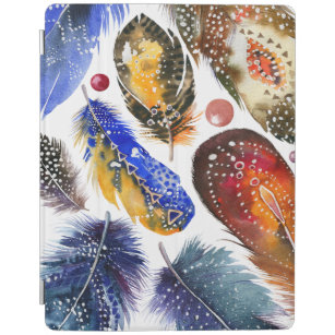 Colourful Tribal Feathers iPad Cover