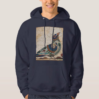 Colourful Tribal Folk Bird - Indian Gond Art Hoodi Hoodie