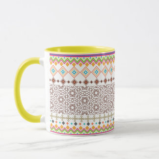 Colourful Tribal Geometric Pattern  Mug