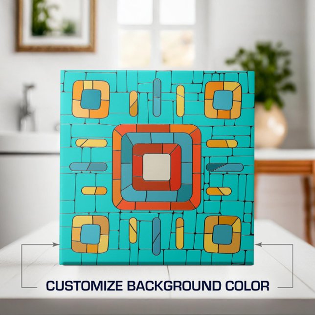 Colourful Tribal Mosaic Art Tile (Creator Uploaded)