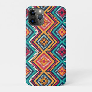 Colourful tribal pattern iPhone 11 pro case
