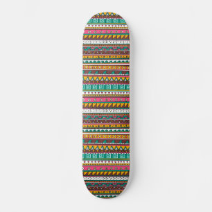 Colourful Tribal pattern Skateboard