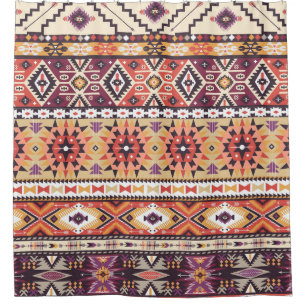 Colourful tribal style, vibrant seamless pattern.