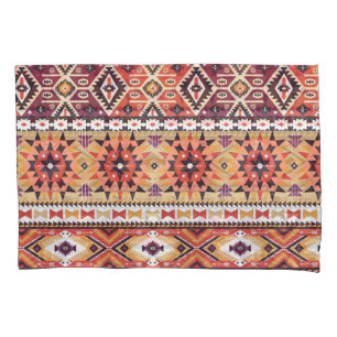 Colourful tribal style, vibrant seamless pattern. pillowcase