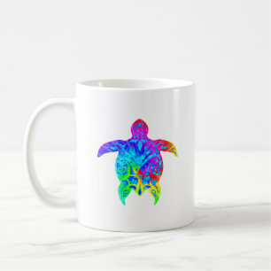 Colourful Tribal Turtle Coffee Mug