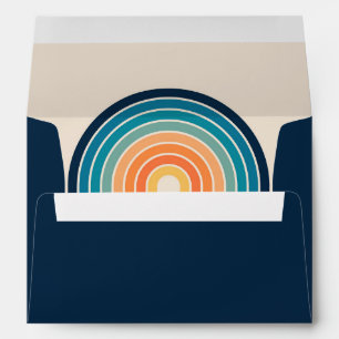 Colourful triple retro arches envelope
