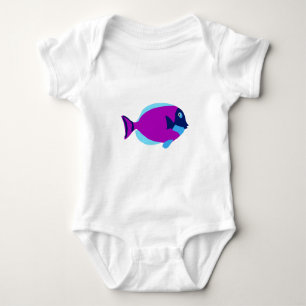 Colourful Tropical Fish Baby Bodysuit