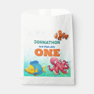 Colourful Tropical Fish Kids Birthday Favour Bag