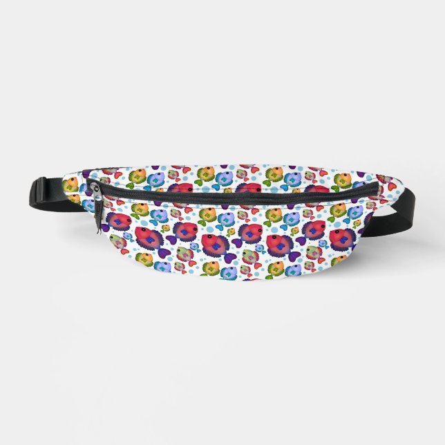 Colourful Tropical Fish Pattern  Fanny Pack (Front)
