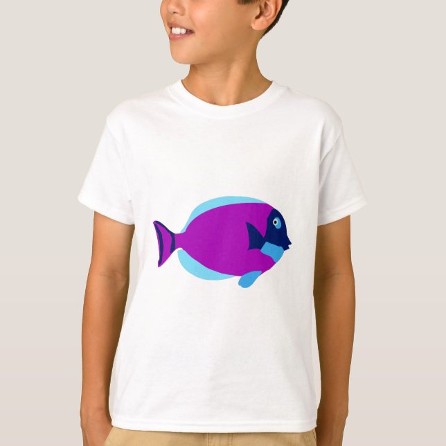 Colourful Tropical Fish T-Shirt (Front)
